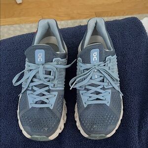 On Running Light Blue Performance Sneakers